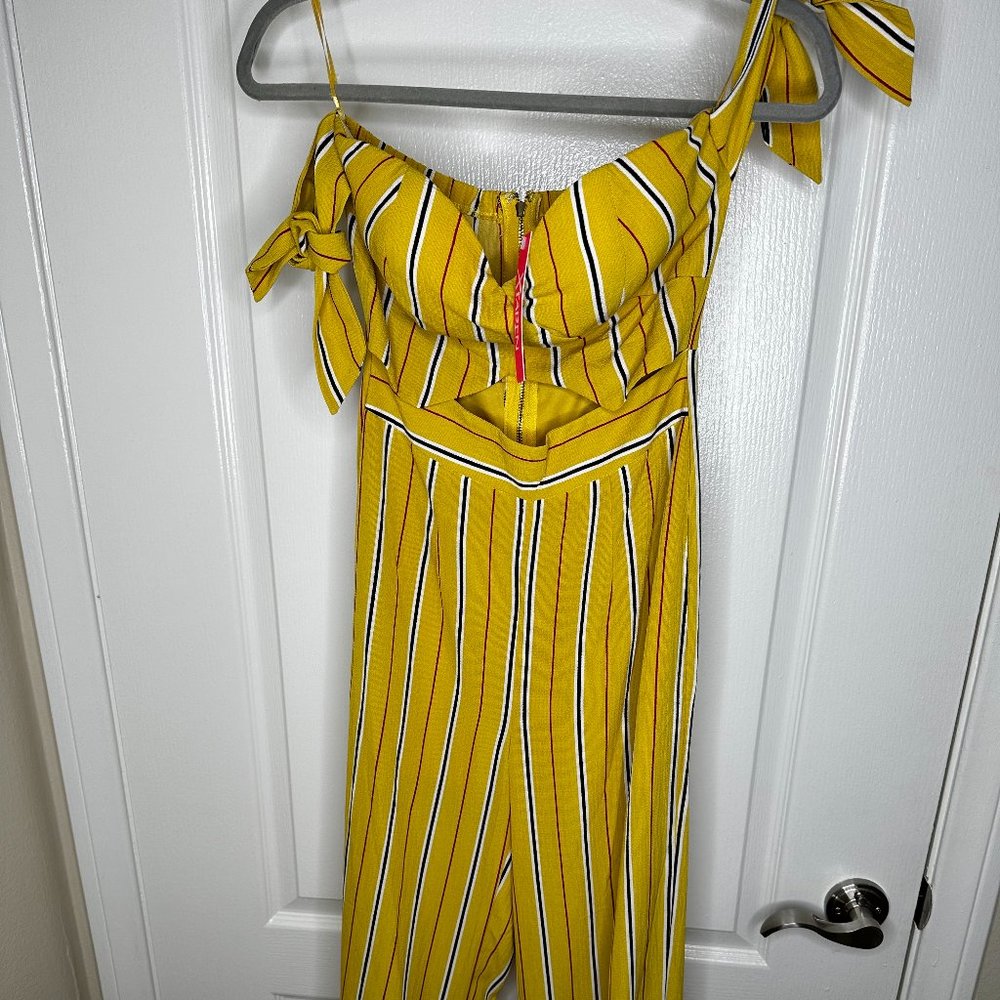 Stripped Yellow Jumpsuit